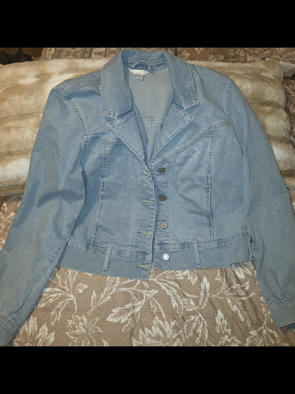 LC Lauren Conrad Light Blue Denim Jean Jacket